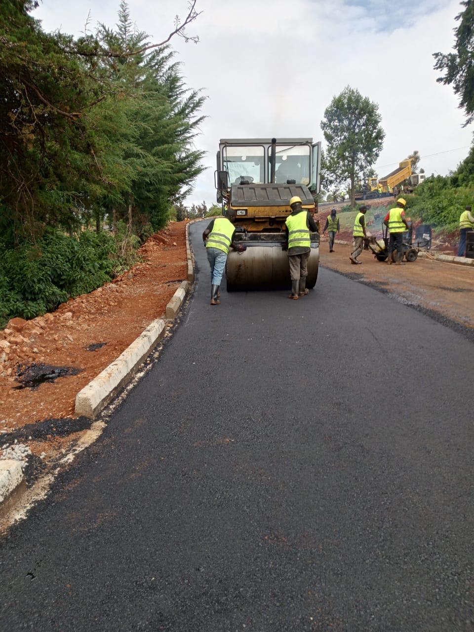 Asphalt compaction and rolling works