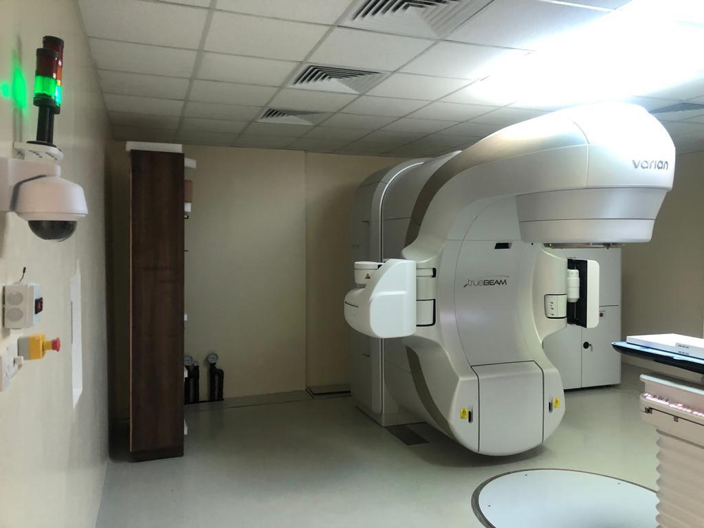 Completed LINAC bunker treatment room at MTRH